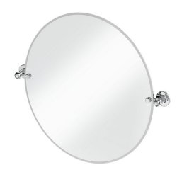 Burlington Traditional Round Mirror in Chrome