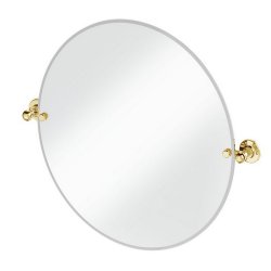 Burlington Traditional Round Mirror in Gold