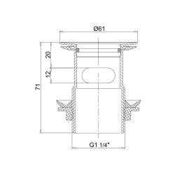 Burlington Brushed Nickel Slotted Flip Top Basin Waste W18BNKL