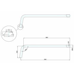 Burlington Brushed Nickel Exposed P Trap Connection Pipe W21BNKL