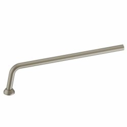 Burlington Brushed Nickel Exposed P Trap Connection Pipe