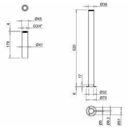 Burlington Brushed Nickel Decorative Pipe Shrouds Pair W6BNKL