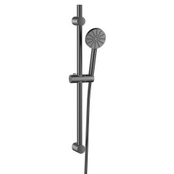 Scudo Gunmetal Exposed Shower Riser Rail