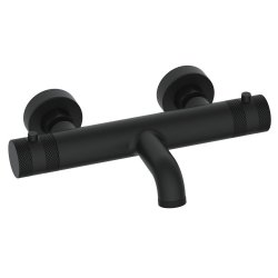 Scudo Core Matt Black Wall Mounted Bath Filler