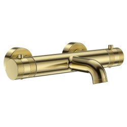 Scudo Core Brushed Brass Wall Mounted Bath Filler