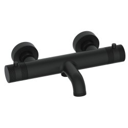 Scudo Core Matt Black Wall Mounted Bath Shower Mixer