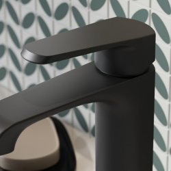 Scudo Montana Matt Black Mini Mono Basin Mixer MON-012