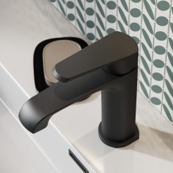 Scudo Montana Matt Black Mini Mono Basin Mixer MON-012