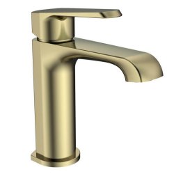 Scudo Montana Brushed Brass Mono Basin Mixer