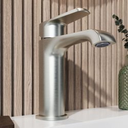 Scudo Montana Brushed Nickel Mono Basin Mixer MON-008