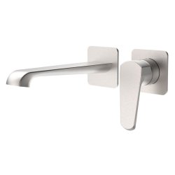 Scudo Montana Brushed Nickel Wall Mounted Bath Mixer