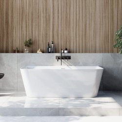 Scudo Porto 1700 x 780mm Back to Wall Freestanding Bath BATH-005