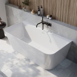 Scudo Porto 1700 x 780mm Back to Wall Freestanding Bath BATH-005