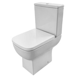 Scudo Choices 550 Open Back Pan with Cistern and Soft Close Seat