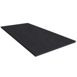 Merlyn Truestone Pure Black Slate 1000 x 800mm Rectangular Tray