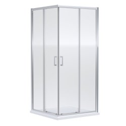 Nuie Rene 900mm Chrome Framed Corner Entry Shower Enclosure