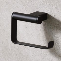 Miller Miami Matt Black Toilet Roll Holder