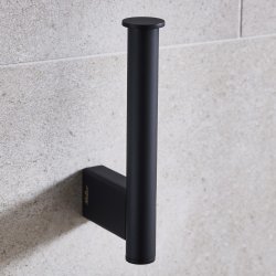 Miller Miami Matt Black Spare Toilet Roll Holder