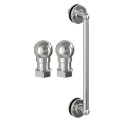 Burlington Classique 900mm Hinged Shower Door in Chrome 1850 Handles