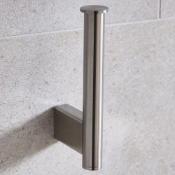 Miller Miami Brushed Nickel Spare Toilet Roll Holder