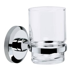 Bristan Solo Glass Tumbler and Holder