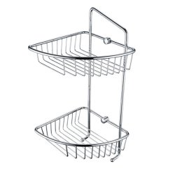 Bristan Two Tier Wall Mounted Wire Basket