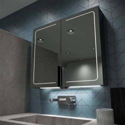 HiB Vapor 80 LED Demisting Mirror Cabinet-1