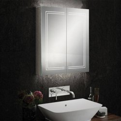 HiB Edge 60 LED Demisting Mirror Cabinet