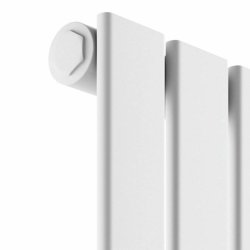 Scudo Bravo White 1600 x 408mm Vertical Single Designer Radiator