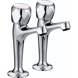 Bristan Club High Neck Pillar Taps