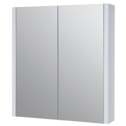 Kartell Purity 600mm White Double Door Mirror Cabinet