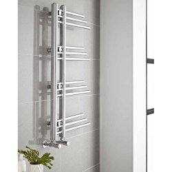 Kartell New York Chrome Heated Towel Rail 906 x 500mm