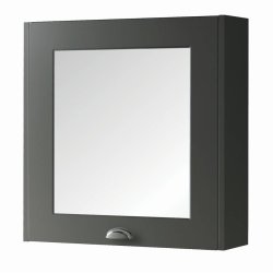 Kartell Astley 600mm Matt Grey Mirror Cabinet