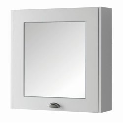 Kartell Astley 600mm Matt White Mirror Cabinet