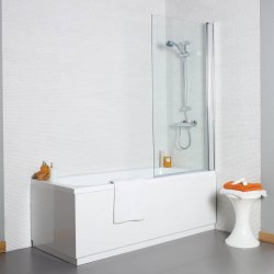 Kartell Koncept Straight Square Edge 780mm Bath Screen