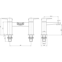 Ajax Beverley Chrome Bath Filler