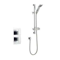 Kartell Element Thermostatic Concealed Shower Valve with Adjustable Slide Rail Kit