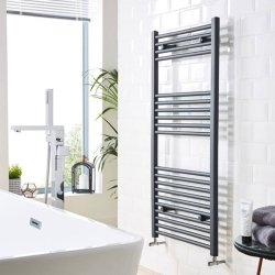 Kartell K-Rail 22mm Straight Anthracite Towel Rail 1000 x 500mm