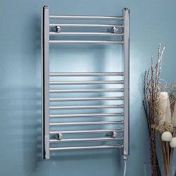 Kartell Straight On Off Electric Towel Rail 800 x 500mm