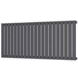 Scudo Bravo Anthracite 600 x 1430mm Horizontal Single Designer Radiator