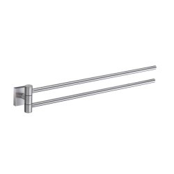 Smedbo House Brushed Chrome Swing Arm Towel Rail