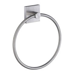 Smedbo House Brushed Chrome Towel Ring