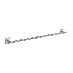 Smedbo House Brushed Chrome Single Towel Rail