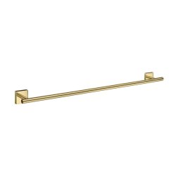 Smedbo House Polished Brass Single Towel Rail