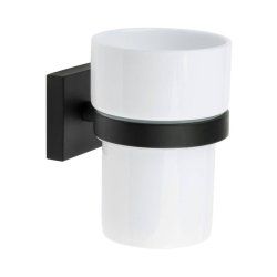 Smedbo House Black Holder with Tumbler