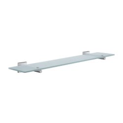 Smedbo House Brushed Chrome Glass Shelf