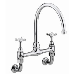 Bristan 1901 Wall Mounted Bridge Kitchen Sink Mixer