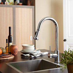 Bristan Apricot Kitchen Sink Mixer with Pull-Out Spray