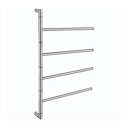 Smedbo Outline Lite Towel Bar 4 Swing Arms for Towels