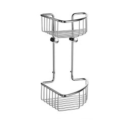 Smedbo Sideline Basic 165 x 165mm Double Corner Soap Basket